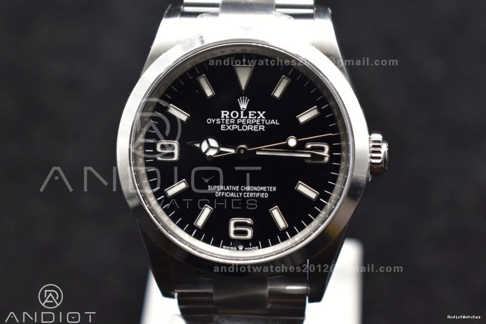 Steel Dial on Clean Best 854 904L SS VR ModernLook Black 124270 36mm Bracelet Edition 1:1 Explorer 0510